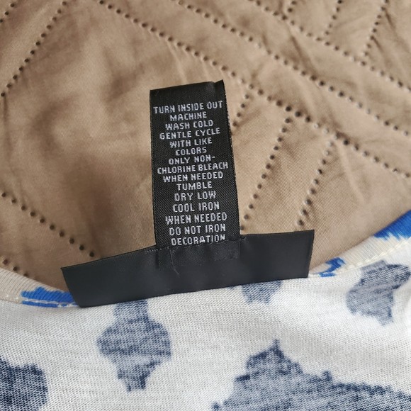 INC Sequins Ikat Cold Shoulder Top size L - Picture 4 of 9